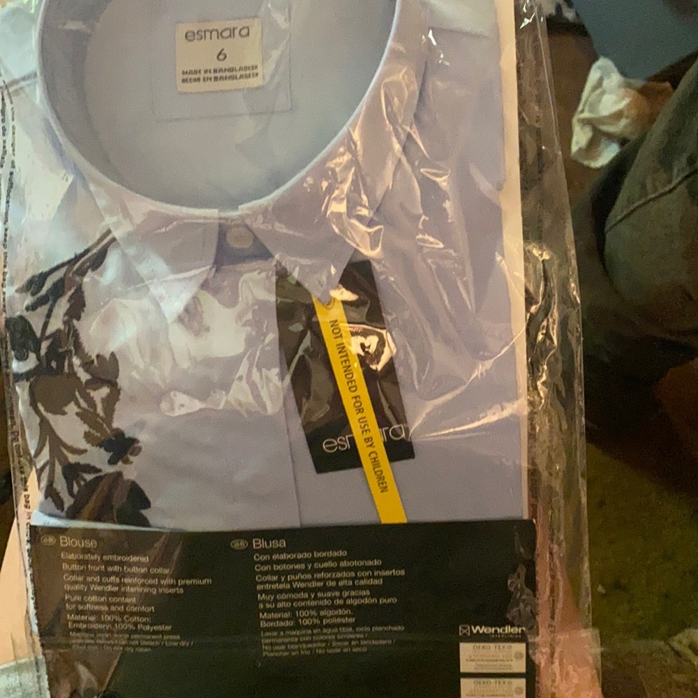 Esmara blue button up blouse